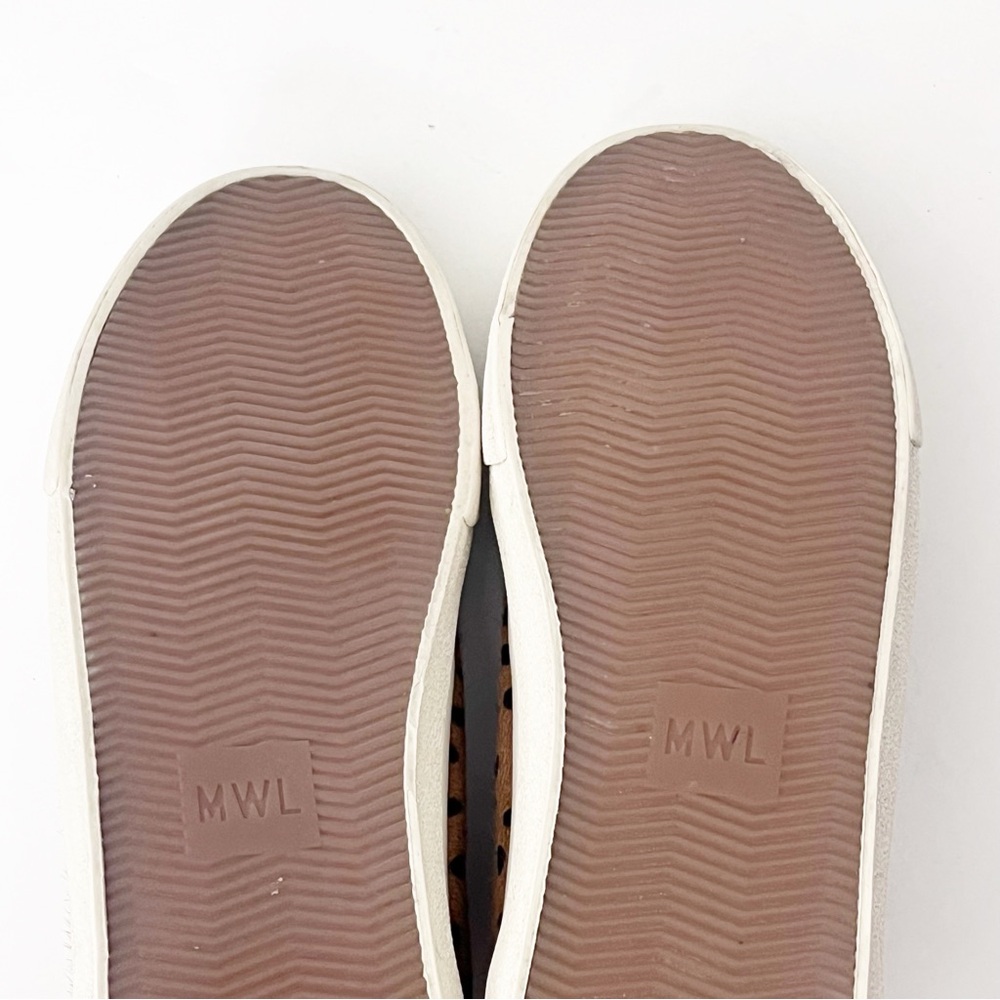 MADEWELL Spotted Calf Hair Lace Up Sidewalk High Top Sneakers Women’s Size 8 - Picture 8 of 15